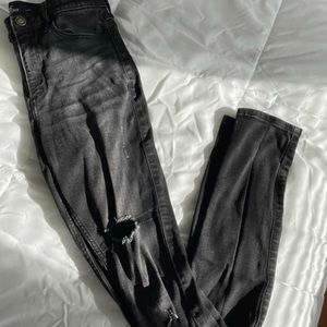 Hollister Black Ripped Jeans